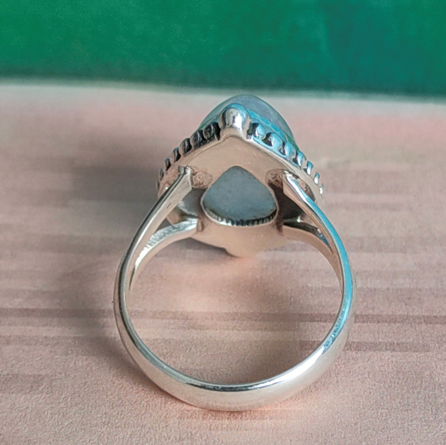 Rainbow Moonstone Gemstone 925 Sterling Silver Handmade Gift Ring All Size SR43
