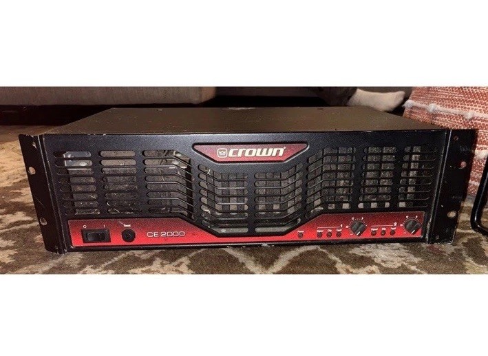 Crown CE2000 Power Amplifier 2 Channel Black Red Pro Audio MPN CE2000