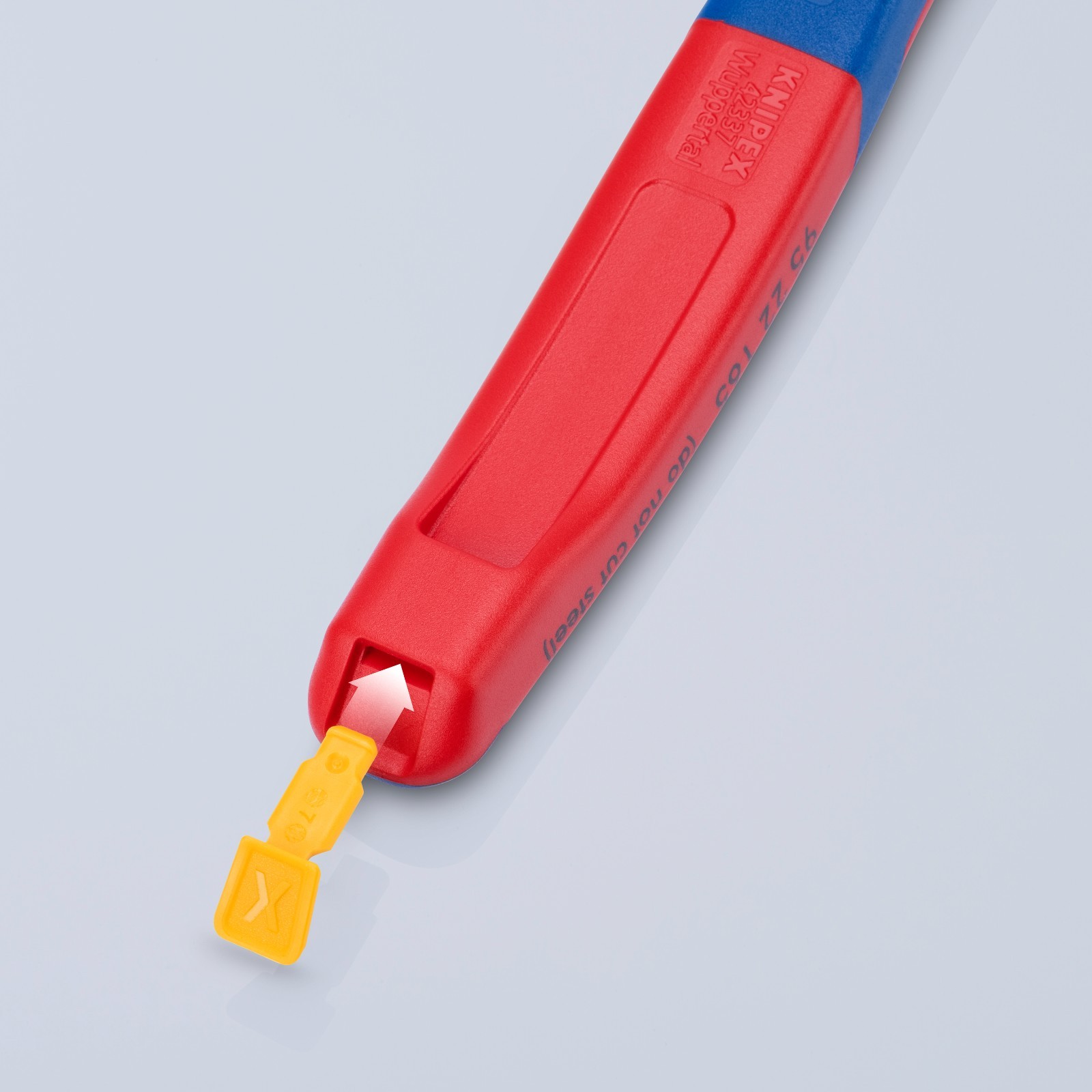 KNIPEX 74 22 250 SBA 10" High Leverage 12° Angled Diagonal Cutters
