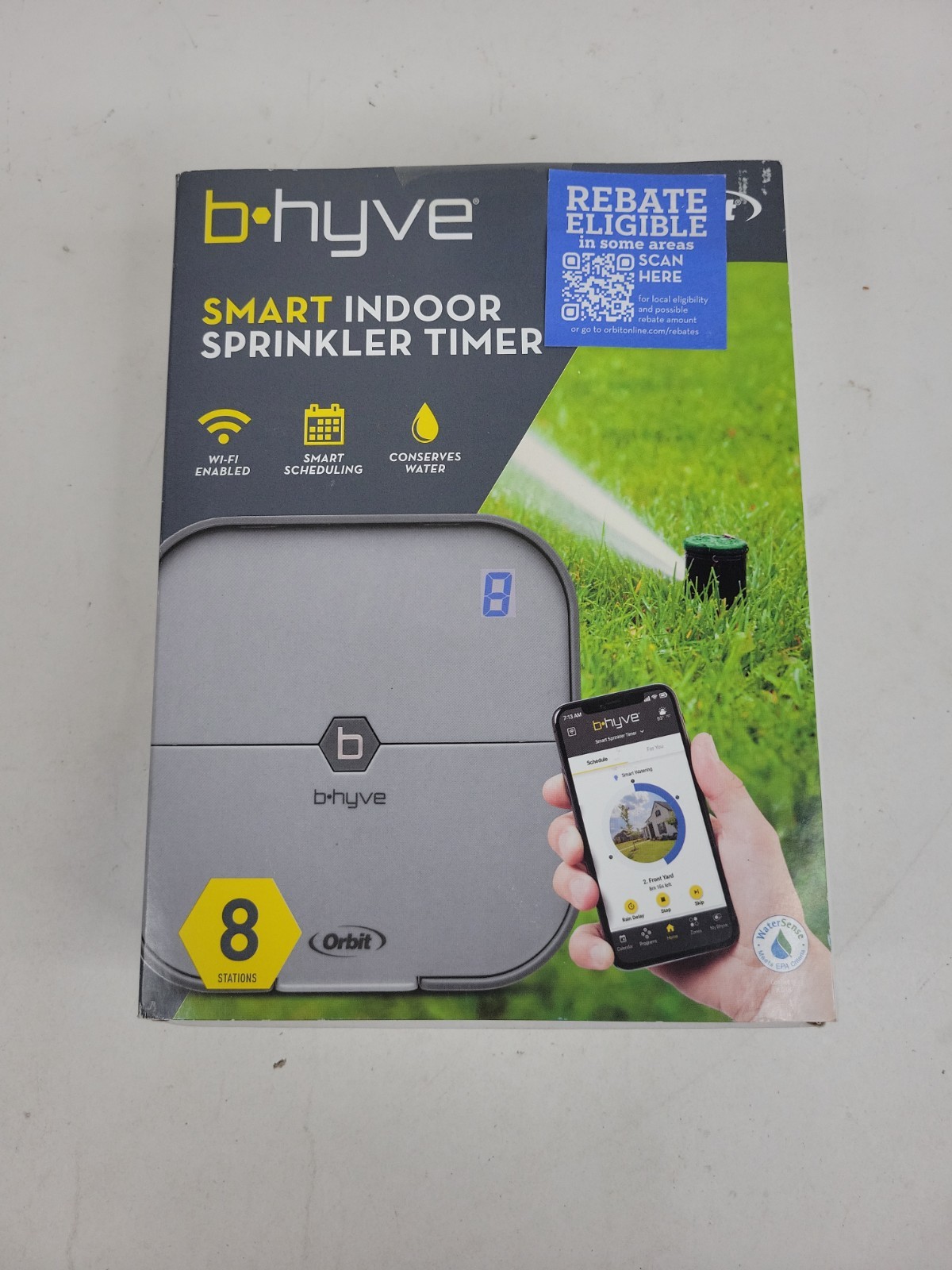 💦 Orbit b Hyve 8 Station Smart Wi-Fi Indoor Smart Sprinkler Timer  NEW