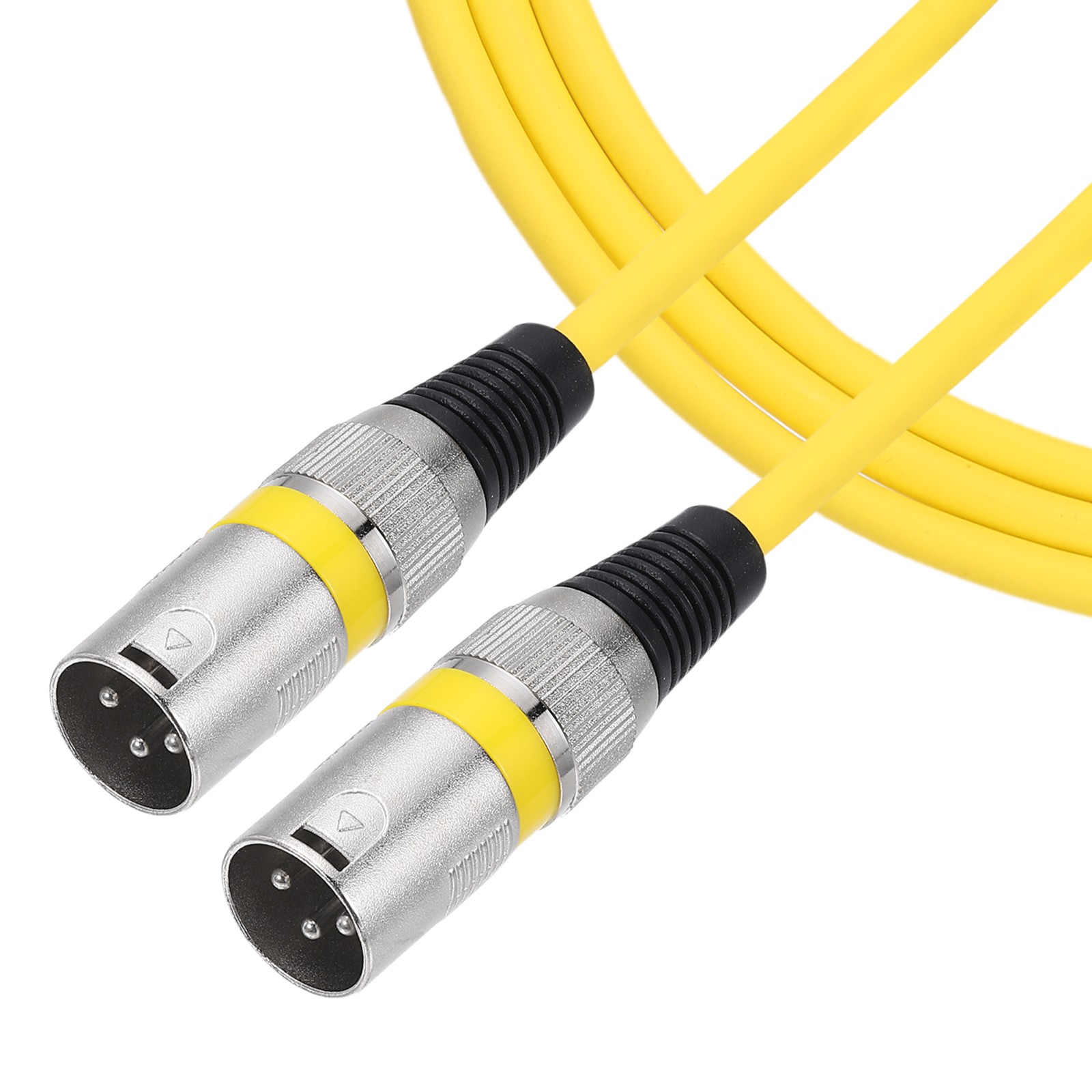 3ft 3 Pin XLR Male to Male Mic Cable XLR Audio Professional Adapter, Yellow