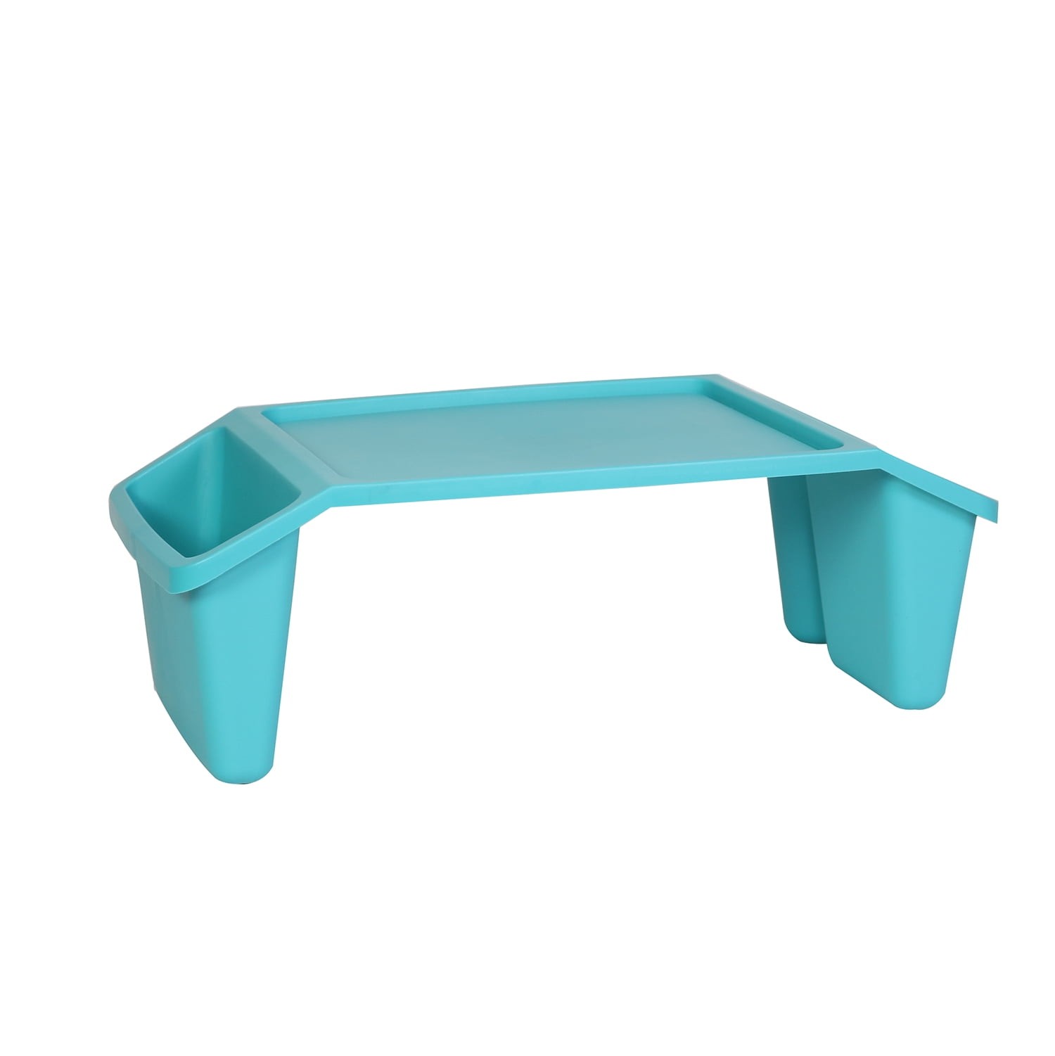 17.9" Cushioned Lap Desk with Storage Compartment Teal Portable