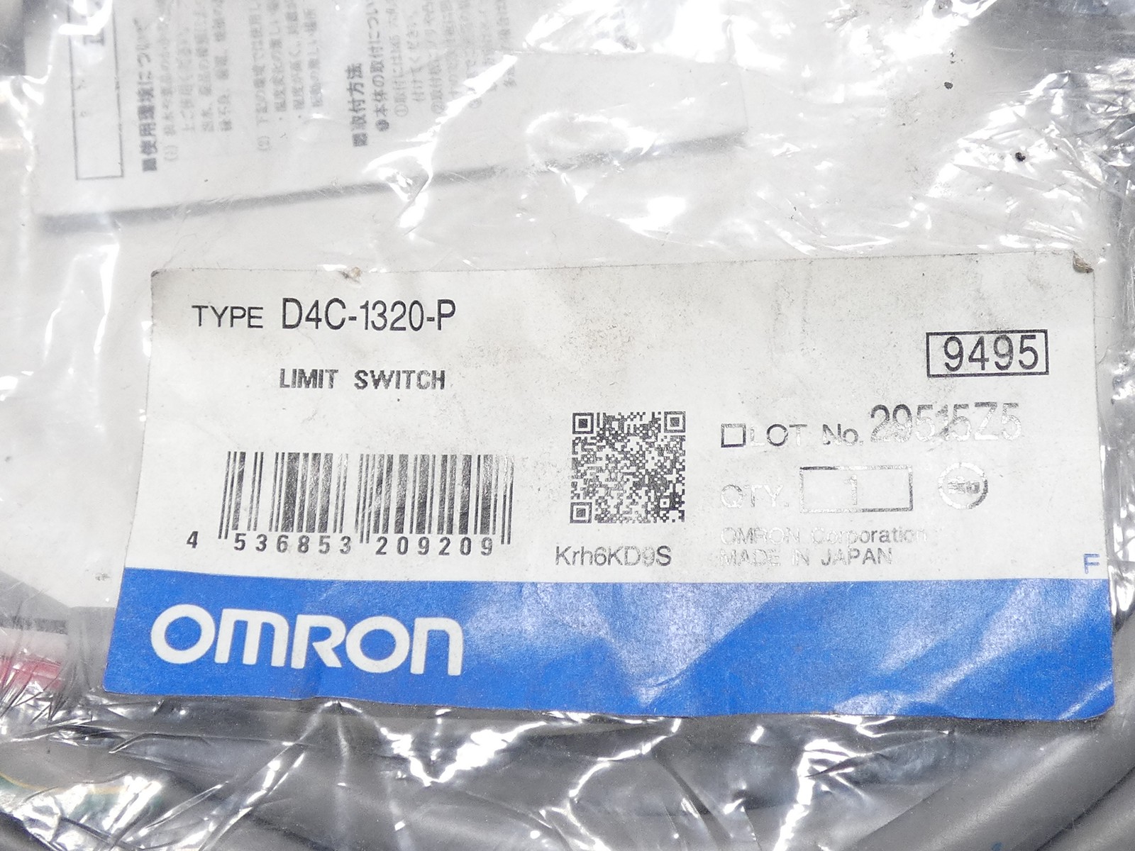 Omron D4C-1320-P Limit Switch - NEW Surplus!