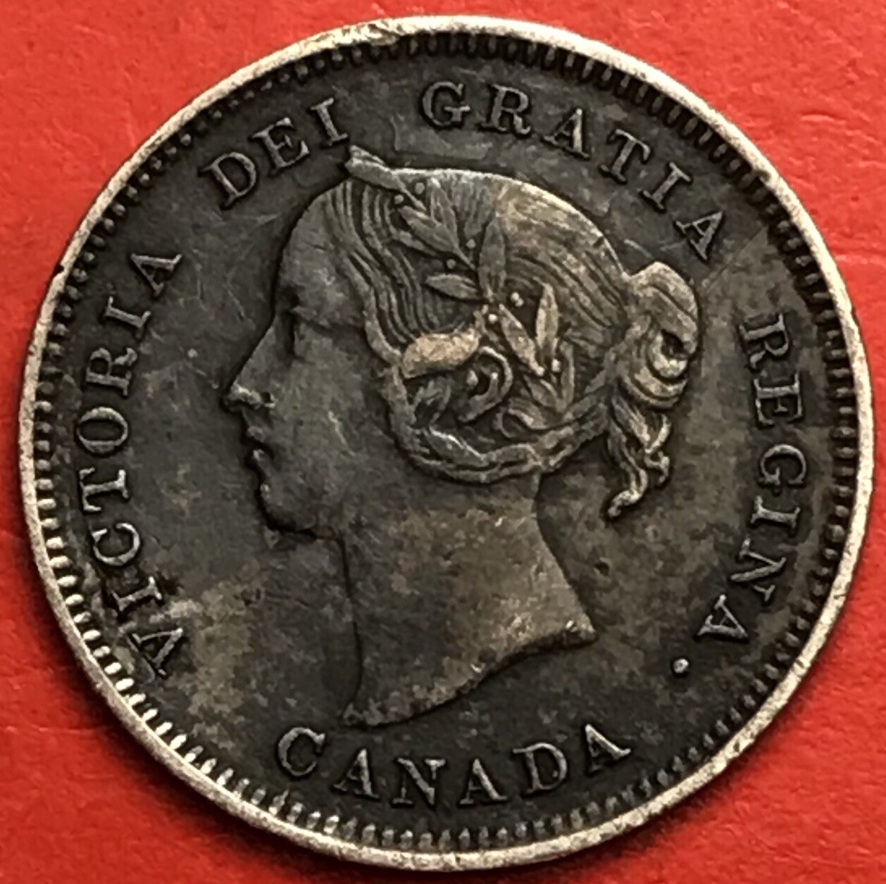 1891 Canada 5 Cents Obverse 5 - VF/EF - Lot#3252
