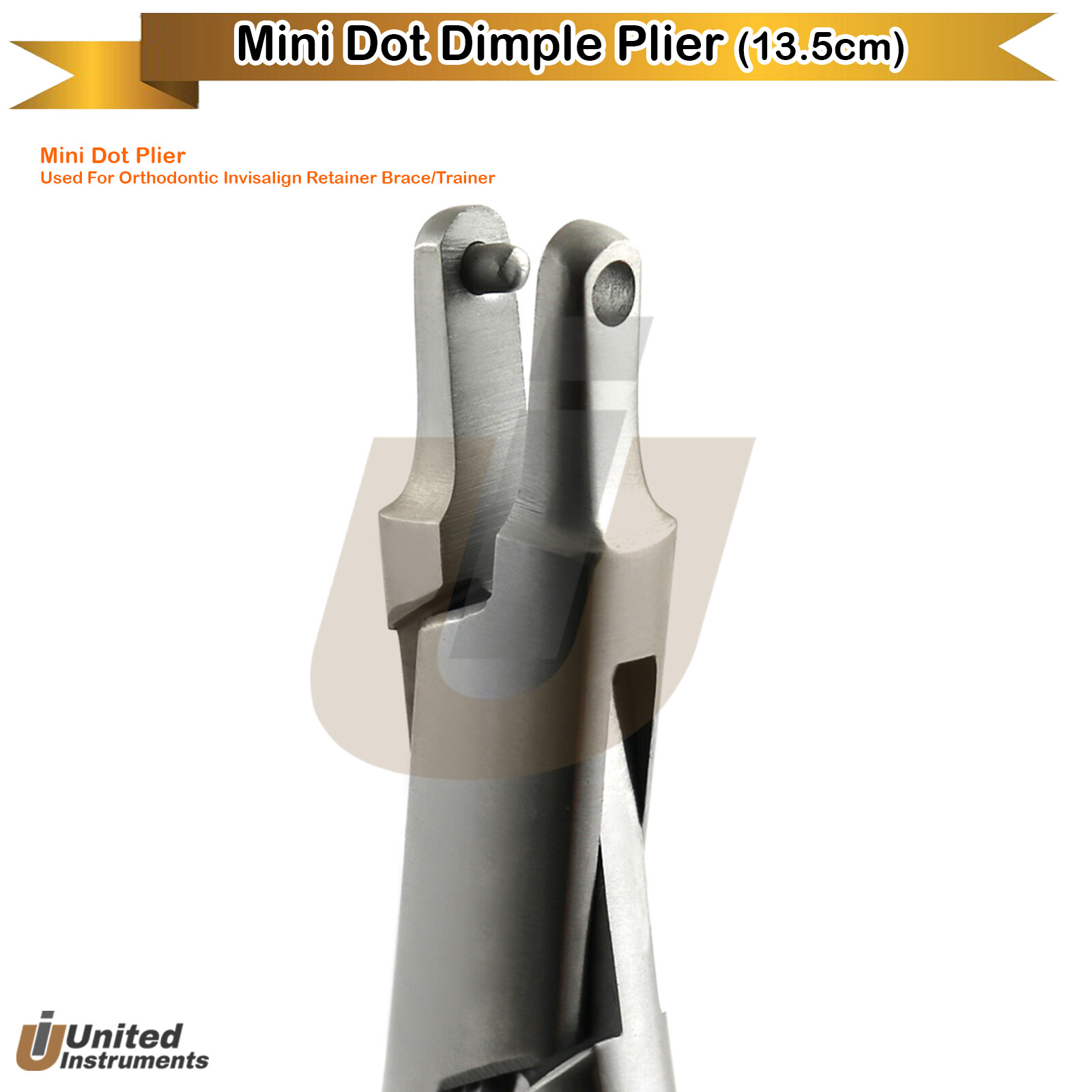 Dental Hole Punch Mini Dot Dimple Plier Clear Aligner Invisible Retainer Braces