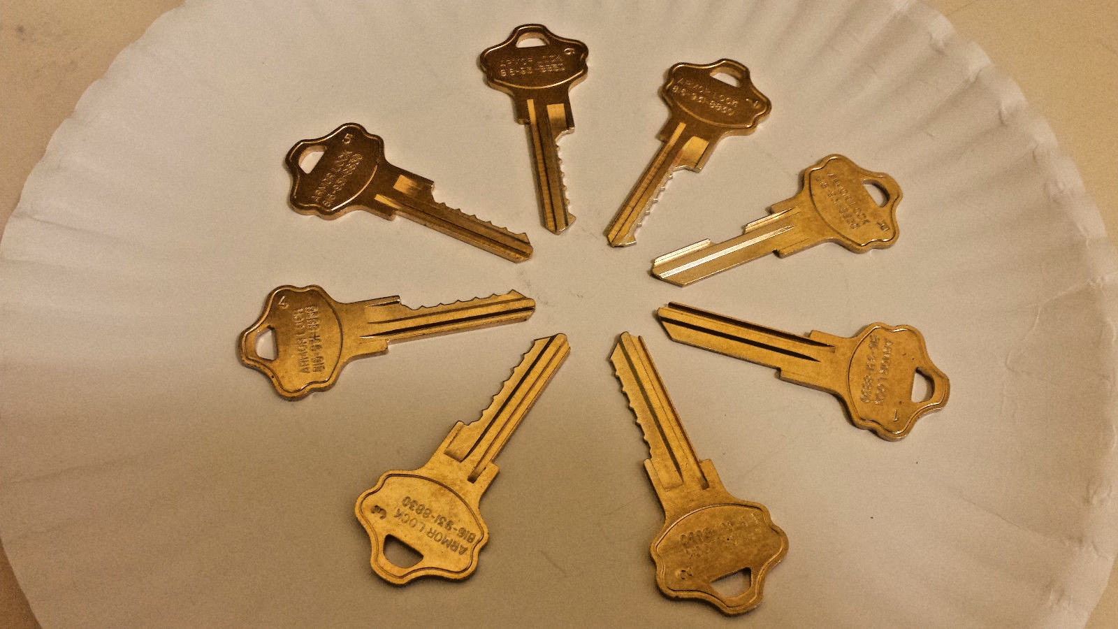 Locksmith Space & Depth Keys Kwik-Set TITAN 6-PIN LOT
