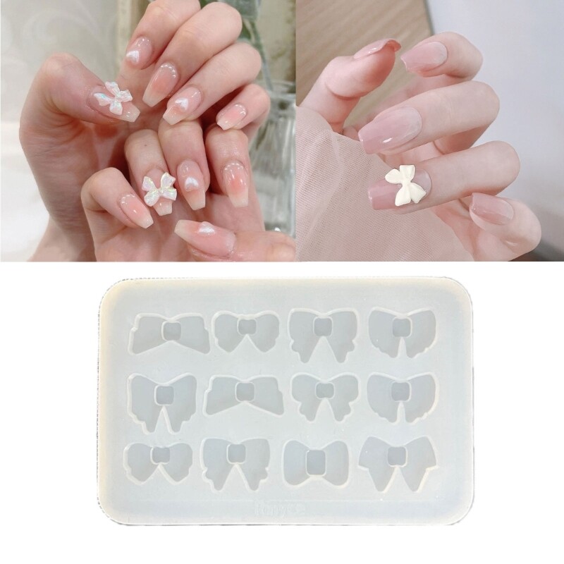 Epoxy Resin Mold Bowknot Accessories Molds Versatile Ornament Silicone