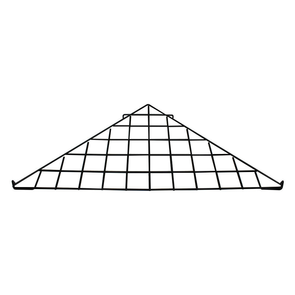 Corner Triangle Wire Grid Shelf Slat Grid 24" x 24" x 32"