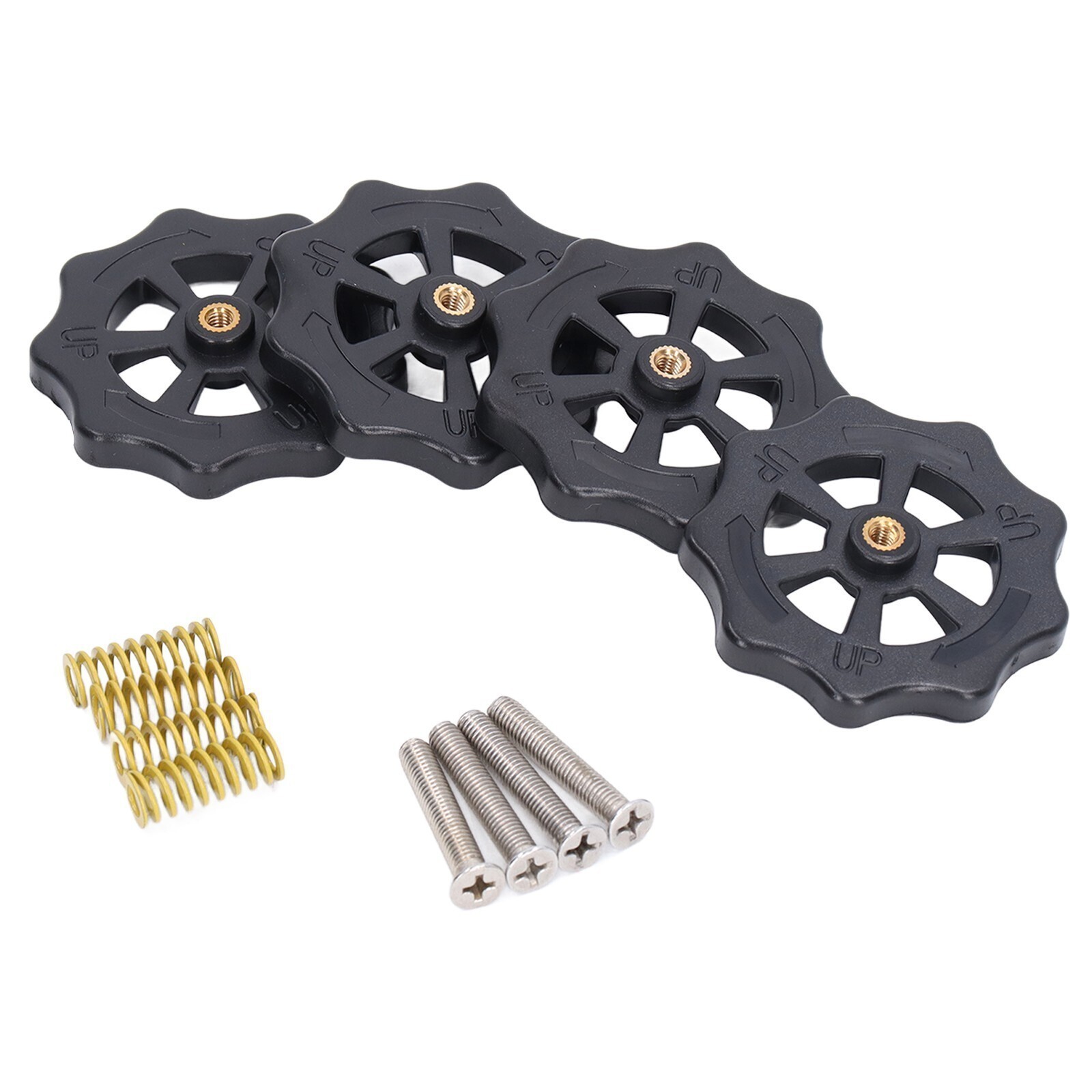 Heated Bed Leveling Nut Hand Leveling Nut Hot Bed Spring Screws Set for 3D
