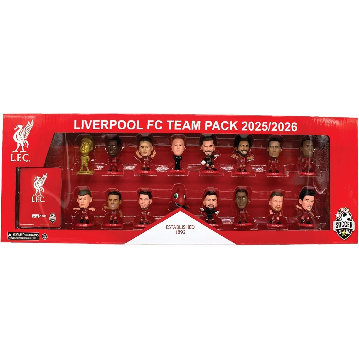 Soccerstarz: Liverpool 16 Figure Team Pack - 2025/2026 Version