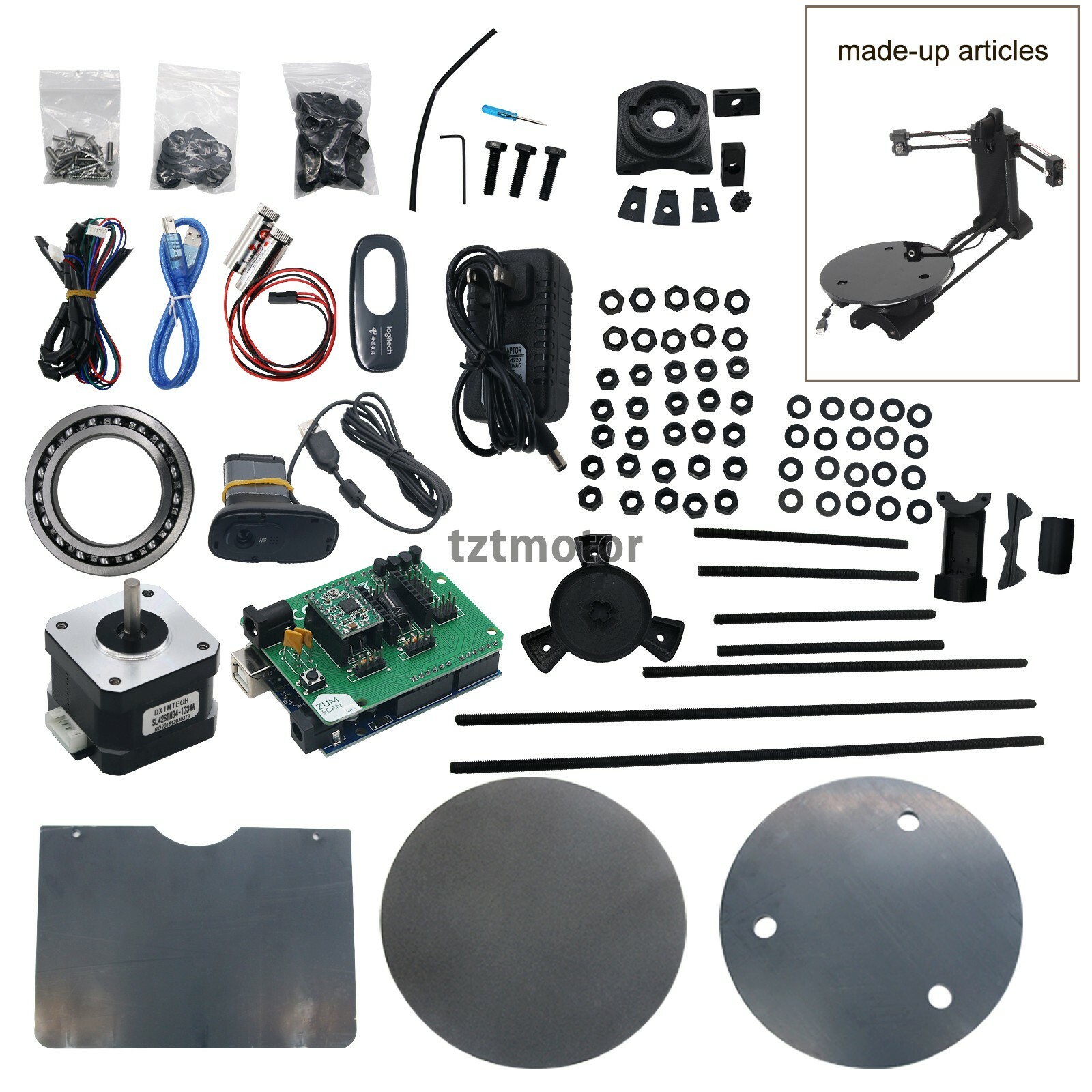 3D Open Source DIY 3D Scanner Kit Advanced Laser Scanner w/ C270 Camera 3D US TZ