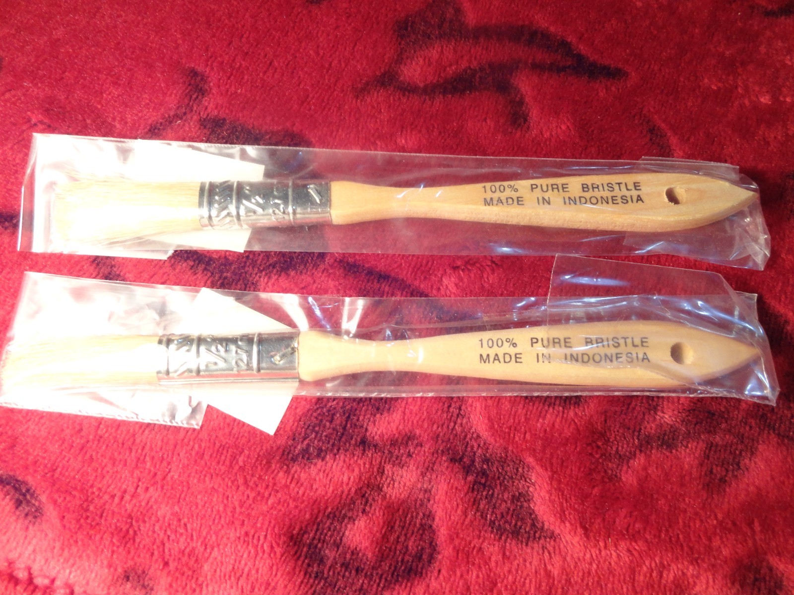 New 100% Pure Bristle paint brush 1/2" brushes Made in Indonesia