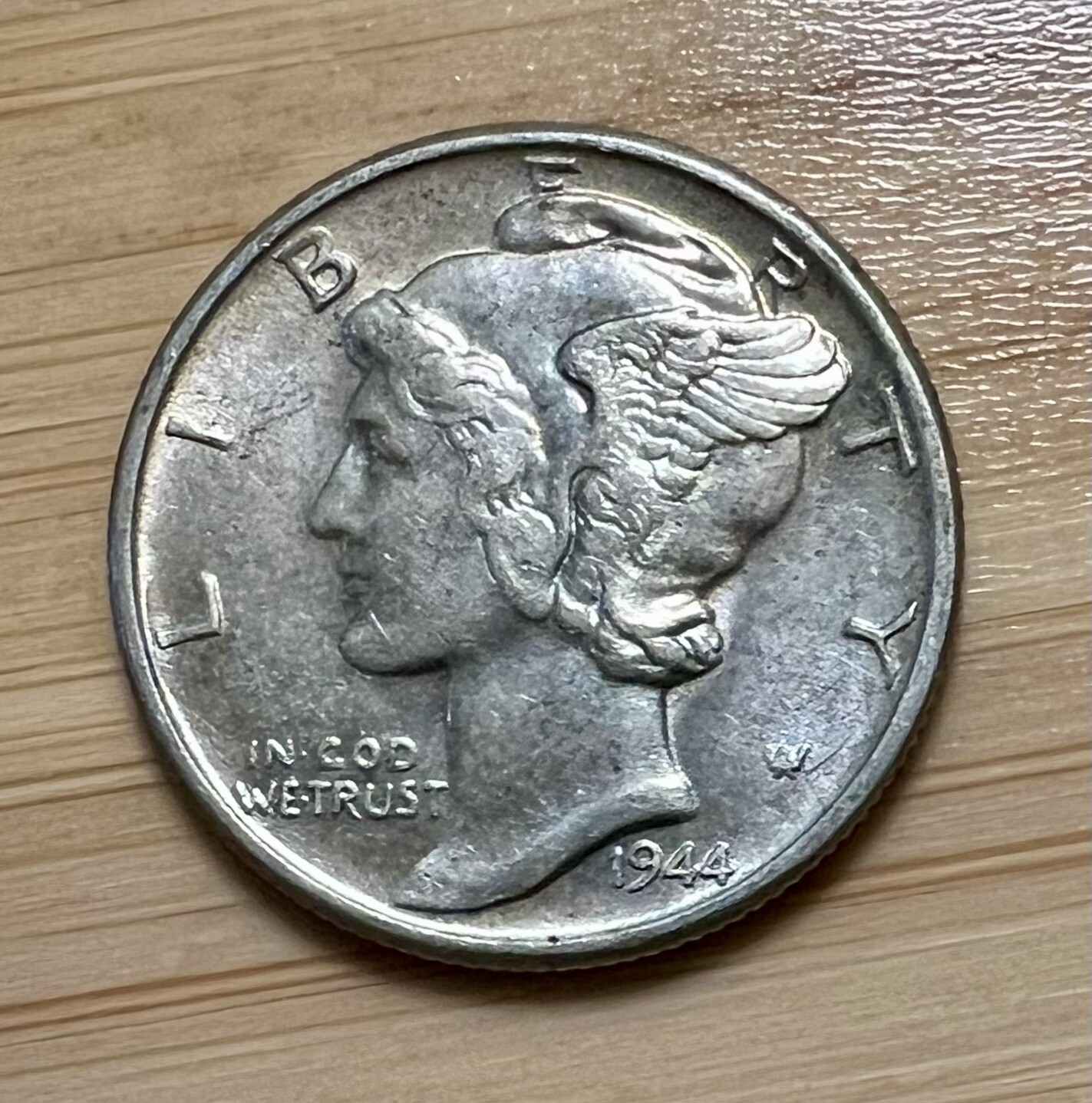 1944-P Mercury Dime 10C Silver - About Uncirculated (AU) – FREE SHIPPING