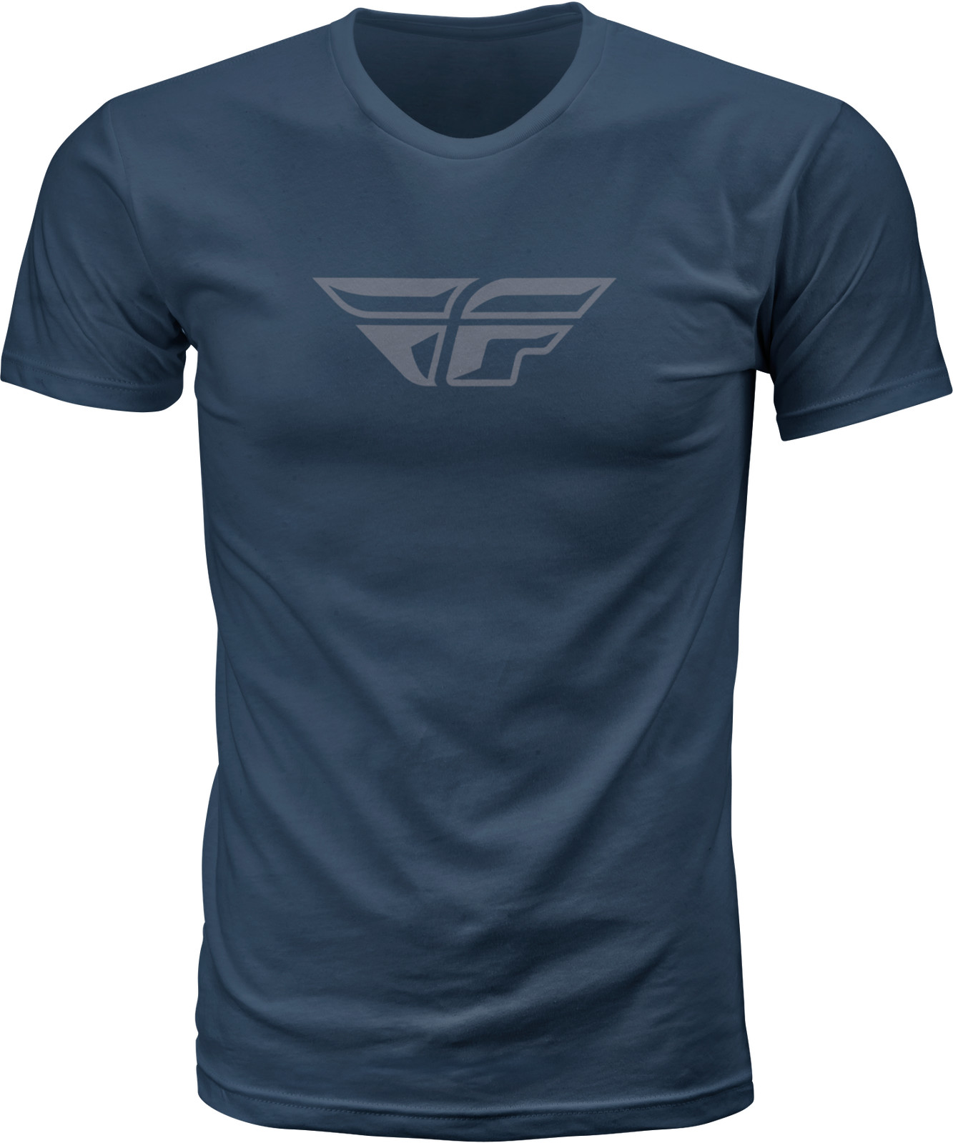 Fly Racing F-Wing Tee (2023) Md Navy/Grey