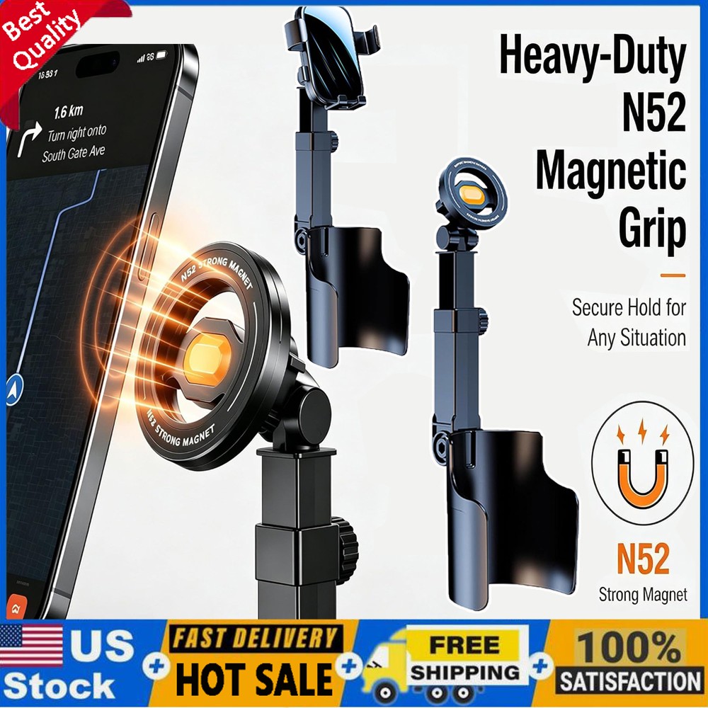 Adjustable Car Cup Holder Phone Mount, 2 in 1 Universal Cup Holder Phone Mount