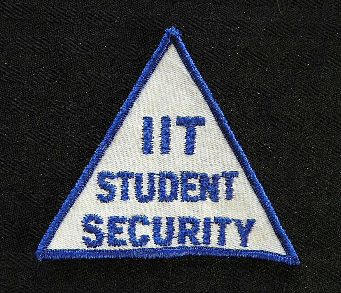 1960s IIT "ILLINOIS INSTITUTE TECHNOLOGY STUDENT SECURITY" POLICE CHICAGO PATCH