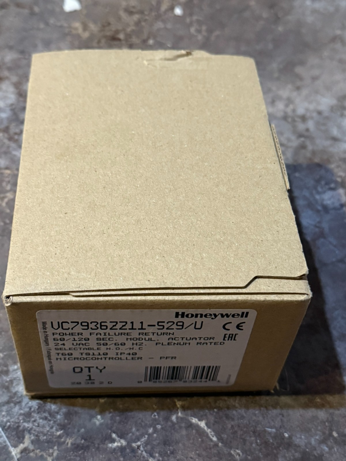 Honeywell VC7936ZZ11-529/U Power Failure Return Actuator Open Box