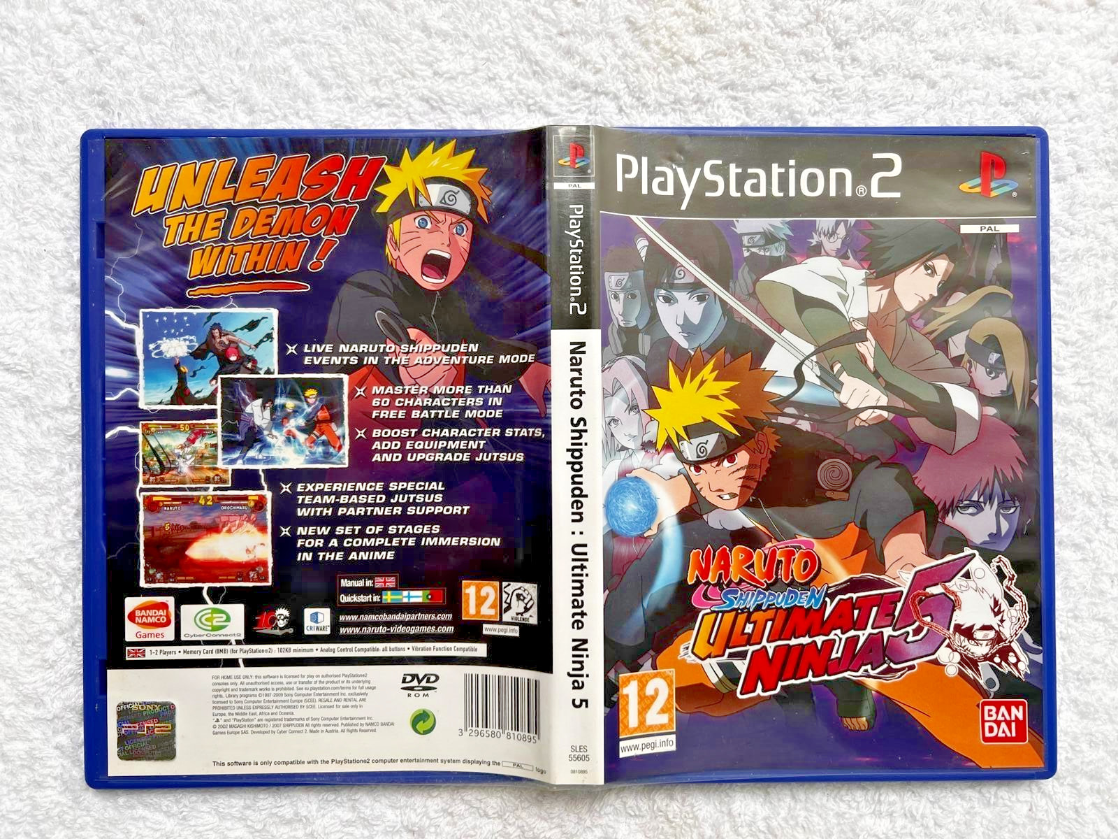 Naruto Shippuden Ultimate Ninja 5 Sony Playstation 2 PS2 Pal UK English CIB