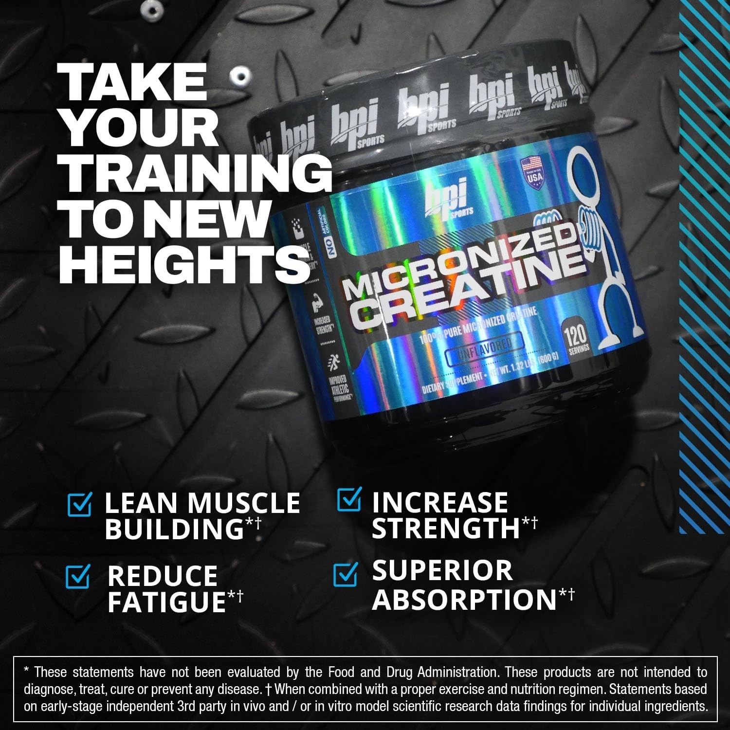 Micronized Creatine Powder - Boost Strength & Endurance - Lean Muscle Growth - 1