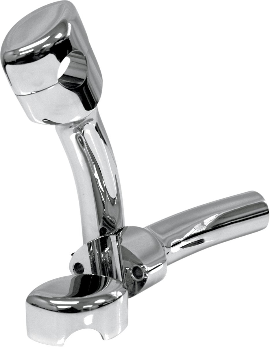 LA Choppers 5.5" Hefty Smooth Pullback Chrome Risers (LA-7406-05)