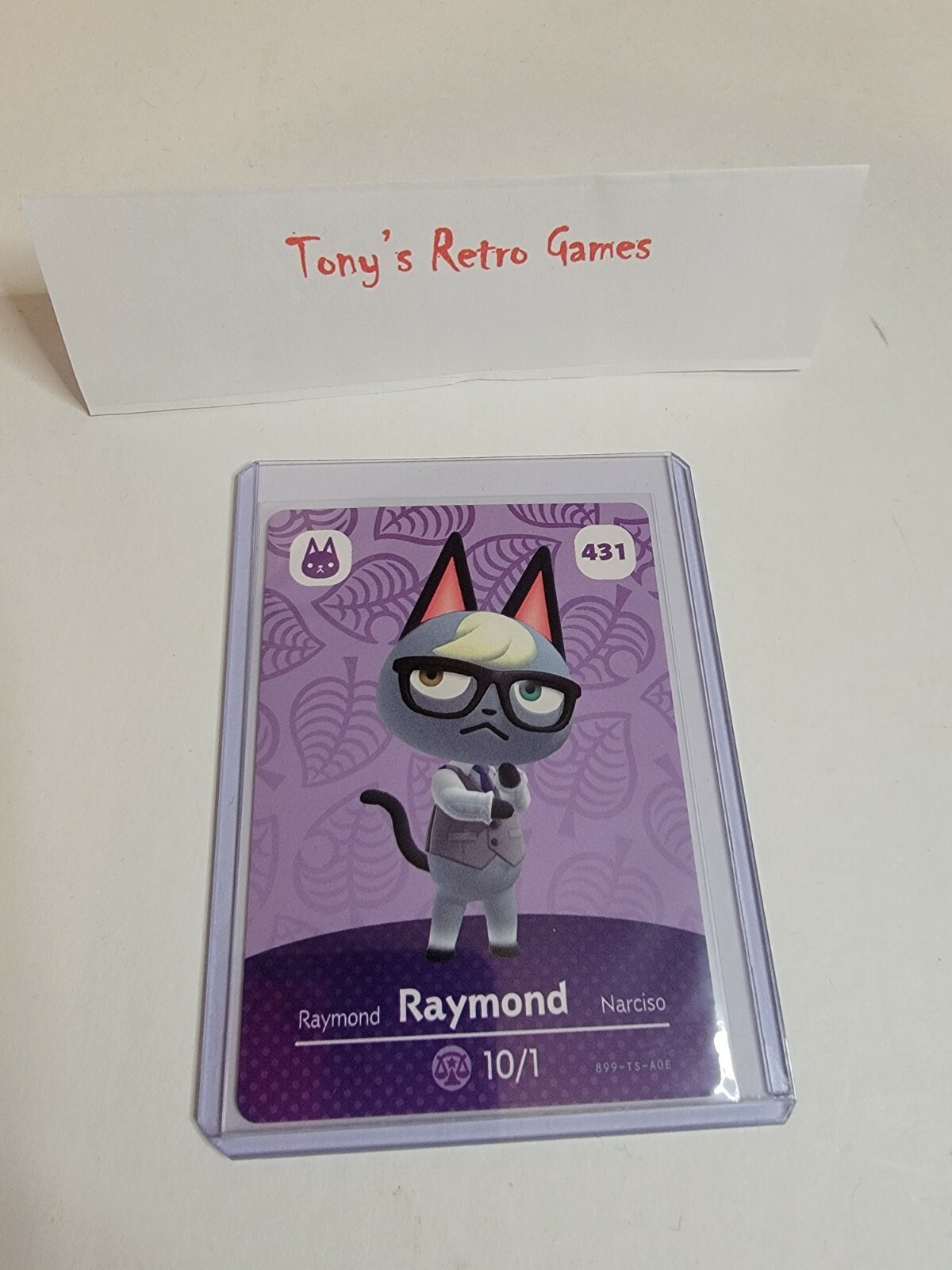 !SUPER SALE! RAYMOND # 431 Animal Crossing Amiibo Card SERIES 5 AUTHENTIC NEW!