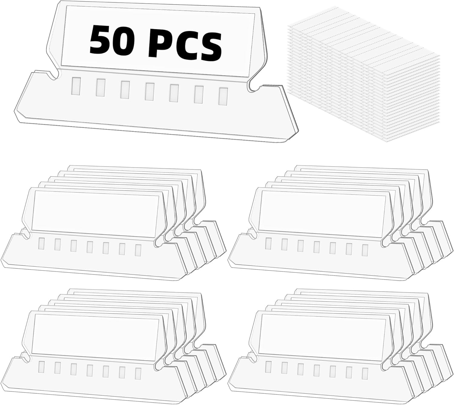 File Folder Tabs,  50 Sets Hanging File Folder Labels Tabs and Inserts for Hangi