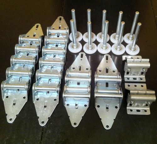 Garage Door Hardware Kit - 16x14 or 14x14 - Rollers, Hinges, Brackets