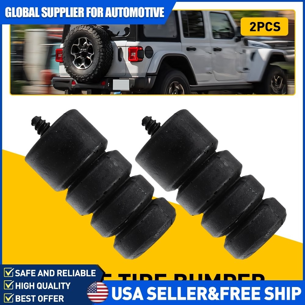 2X Spare Tire Bump Stop Spare Tire Carrier Bumper For Jeep Wrangler JL 2018-2023