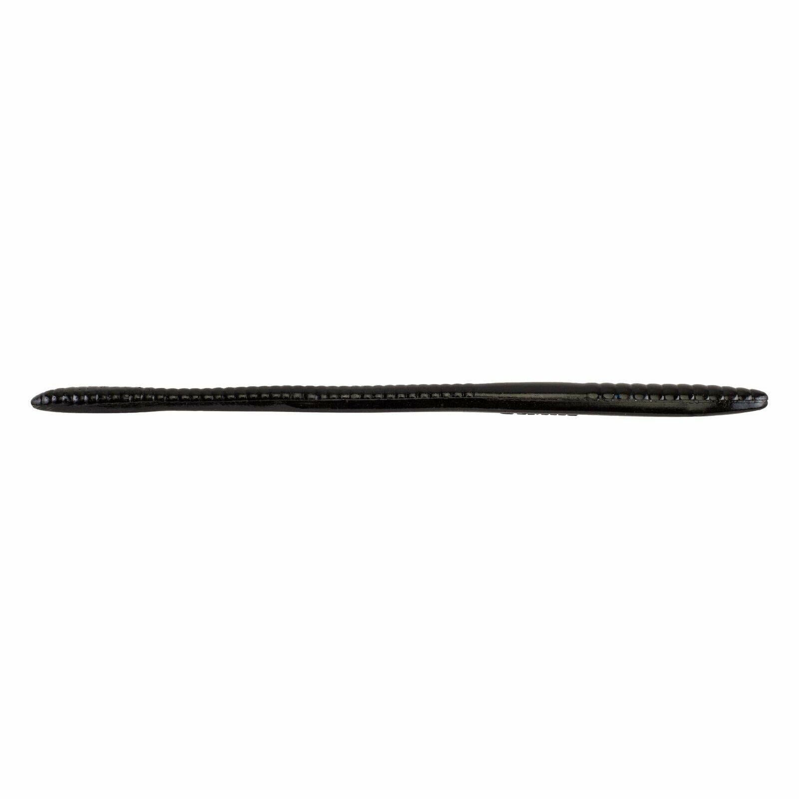 Berkley PowerBait Bottom Hopper Worm Fishing Bait, 4.75", Black, 15 Count