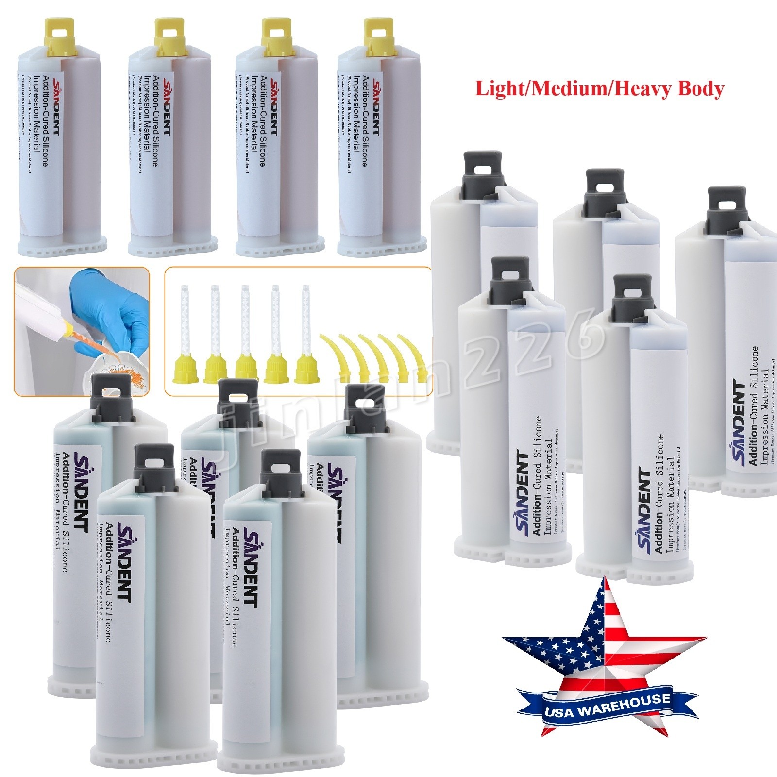 LIGHT MEDIUM HEAVY Body Impression Material Dental VPS REGULAR or FAST SET