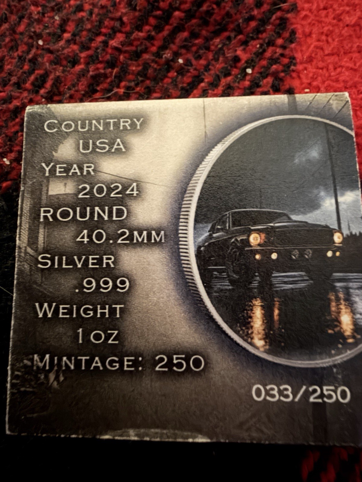 Only 250 Of These Minted! This is #33  Baba Yaga 2024 Silver Eagle Comes COA