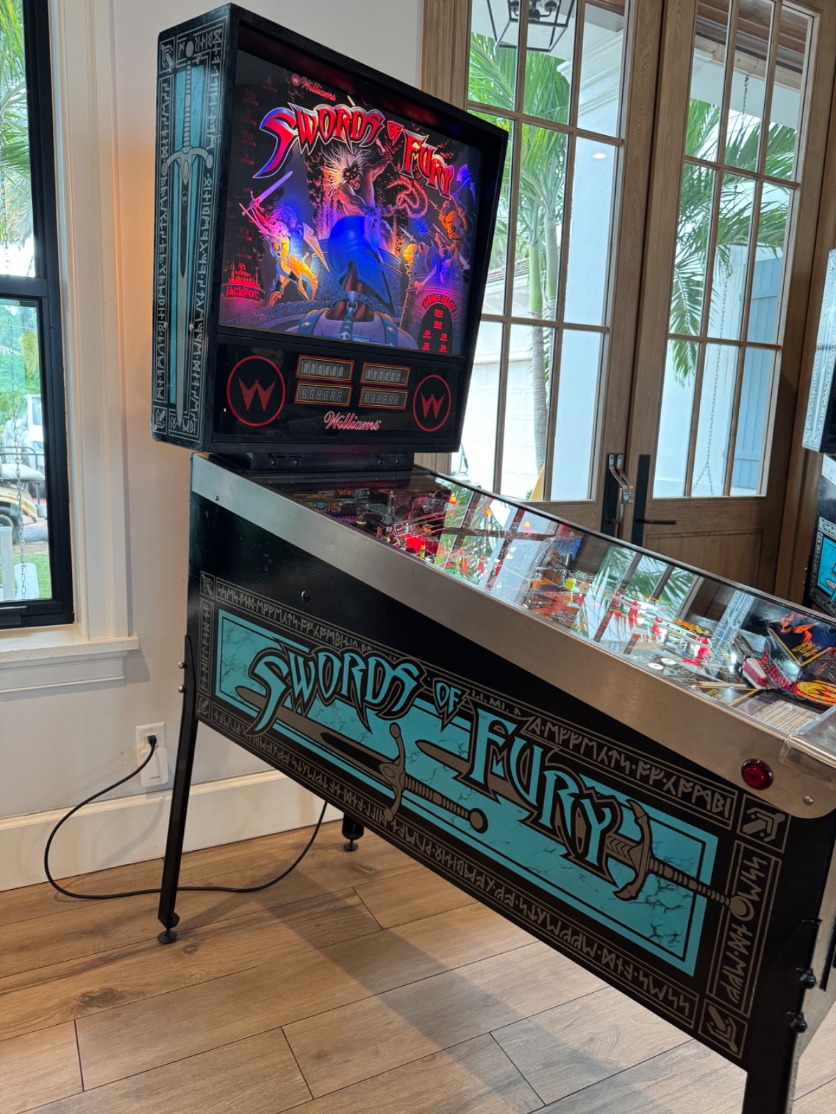 Awesome! Swords of Fury Pinball 1986 machine by Williams. Clean! 100% working