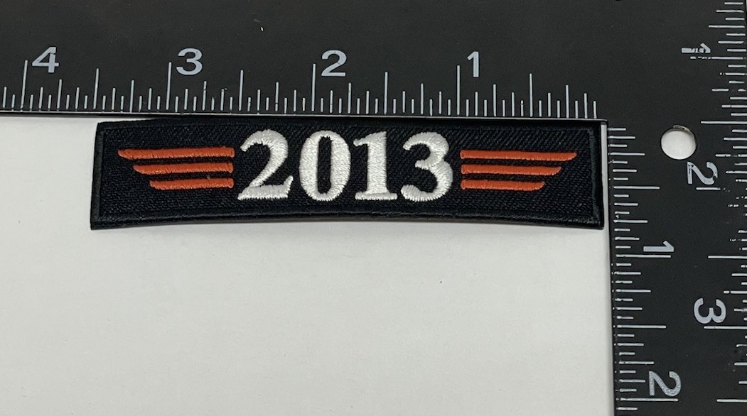Harley Davidson Patch “Dual Member” Embroidered Jacket PATCH w/2013 & 2014 Bars