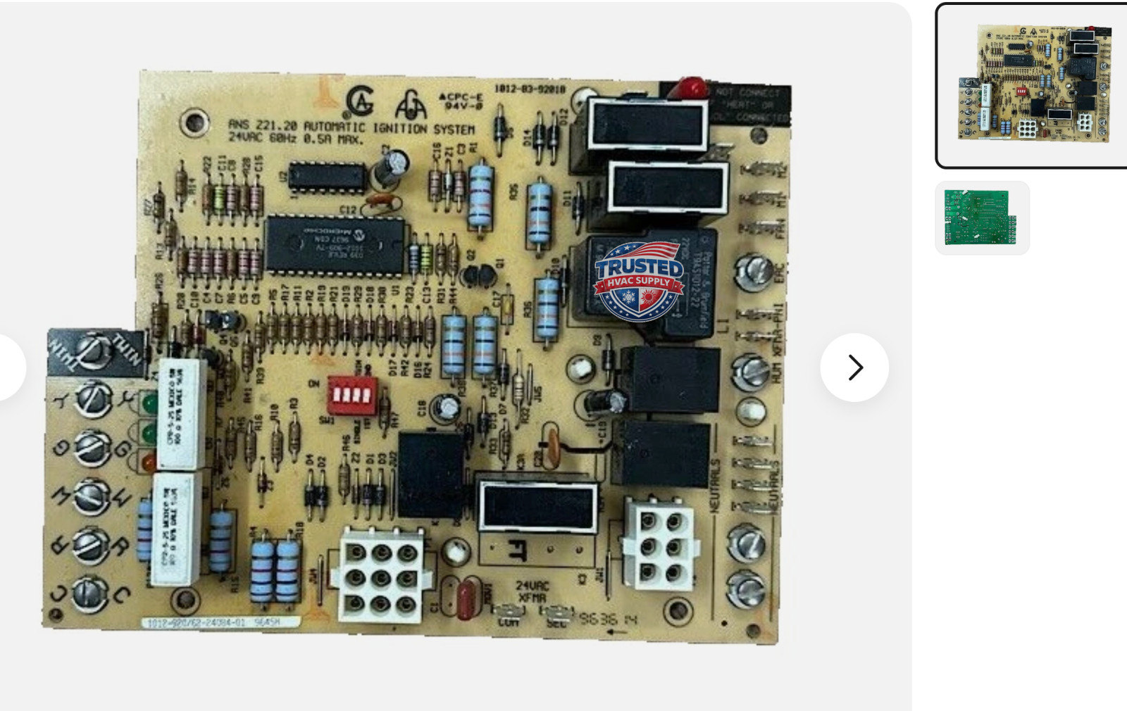 62-24084-01 w/ NEW MOUNTING PEGS INCLUDED furnace Control Circuit Board 1012-920