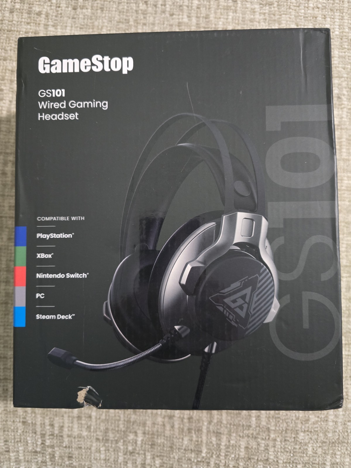 GAMESTOP GS101 GAMING HEADSET Compatible Playstation Xbox Switch PC Steam deck