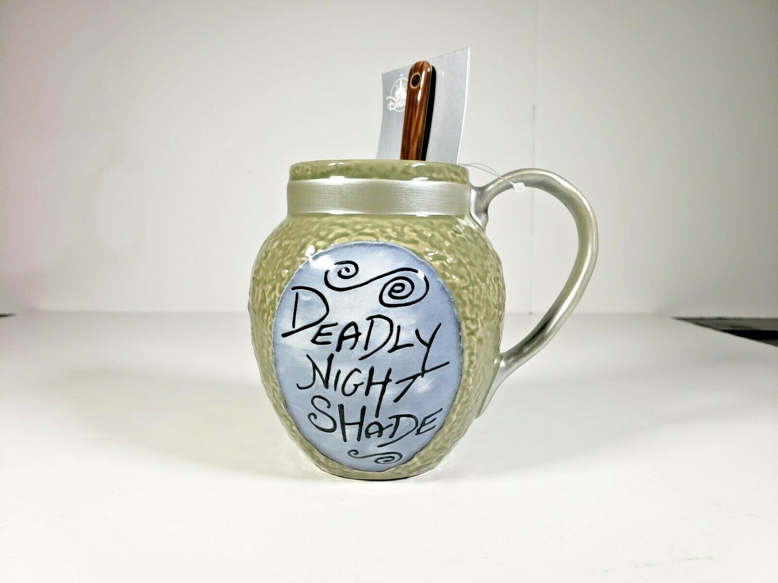 Disney The Nightmare Before Christmas Deadly Night Shade Mug w/ Spoon Brand NEW