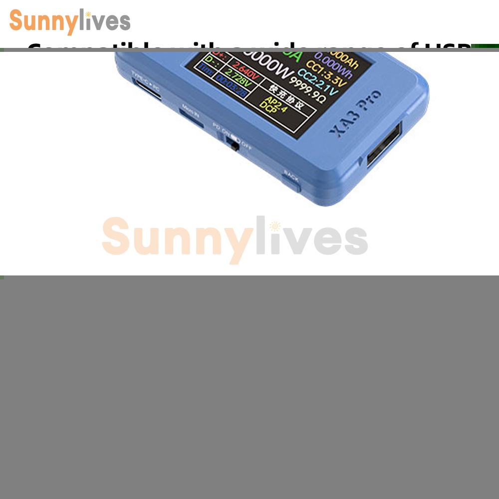 XA3 Pro LCD Digital Voltage Current USB Power Meter Protocol Auto Identification