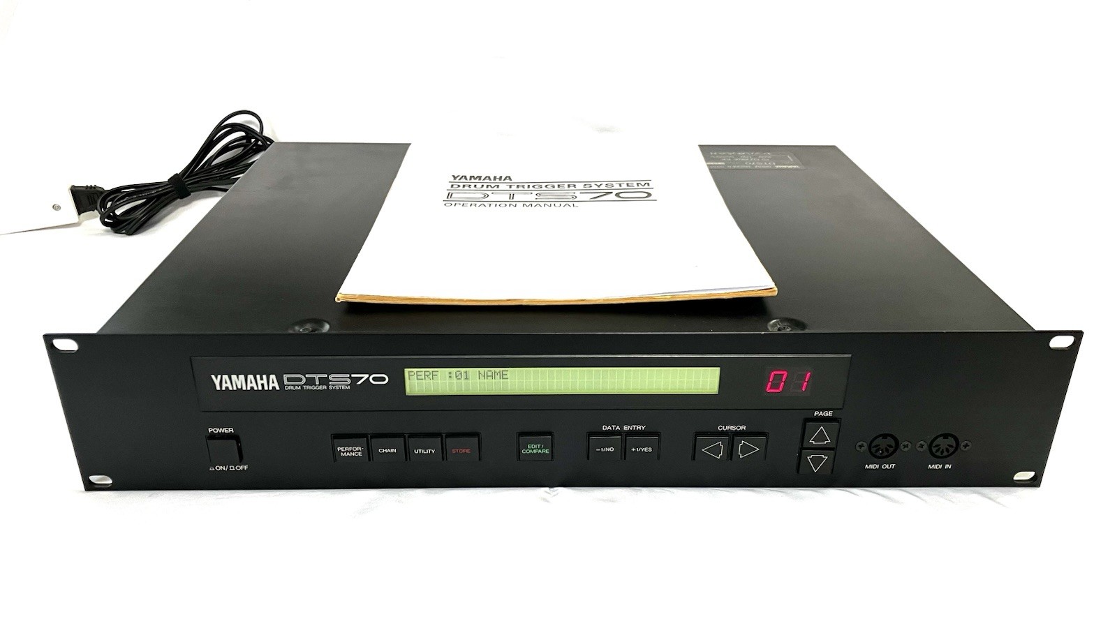 Yamaha DTS-70 Drum Trigger System w/ Box English Manual Power Tested Japan