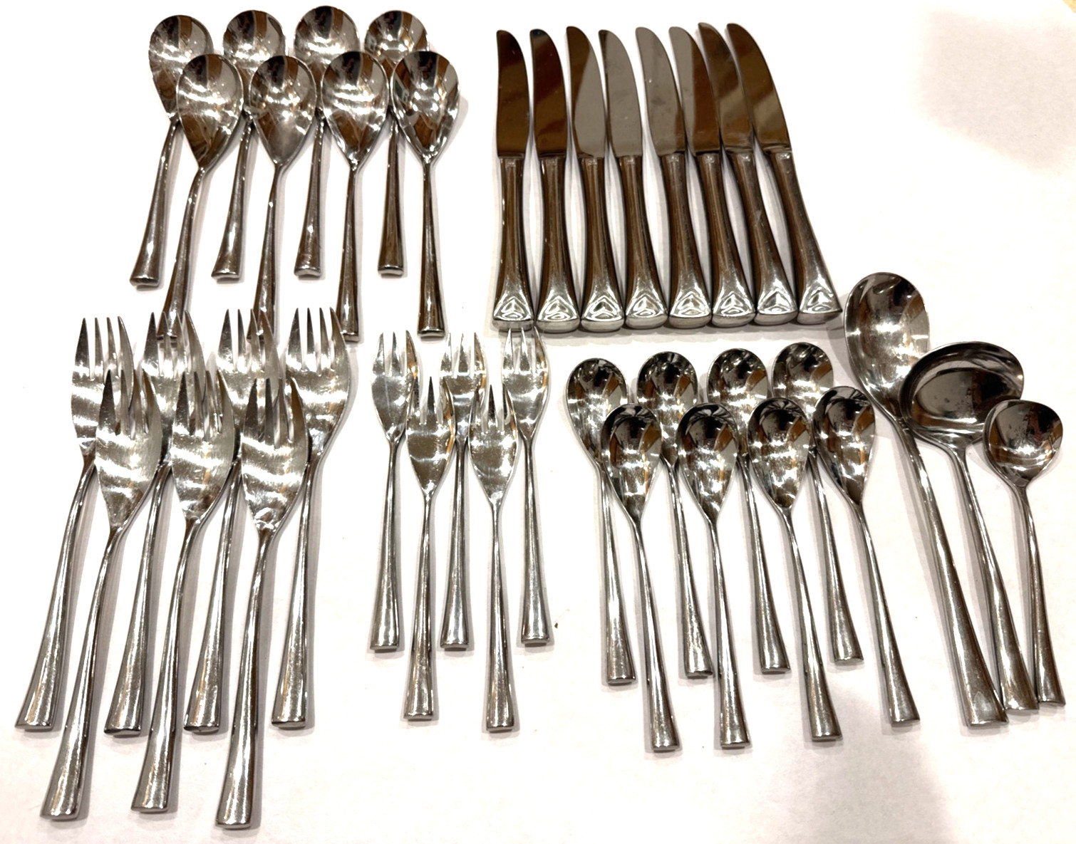 Towle Destiny  Supreme Cutlery Stainless Lot of 39  18/8 Japan