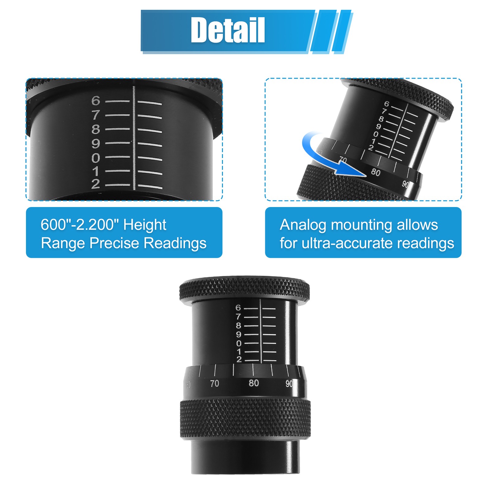 Universal Pack(1) Valve Spring Height Micrometer Measurer Metal Black