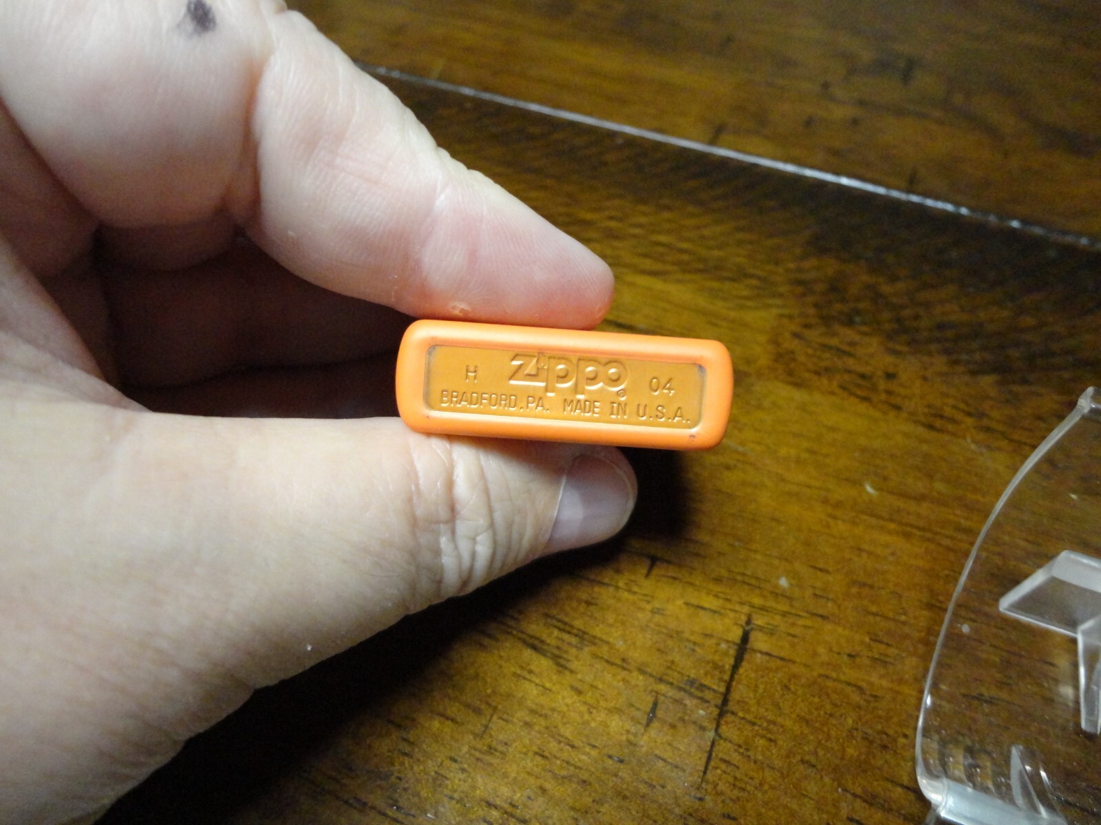MARBLE'S KNIVES 100 YEARS ORANGE MATTE ZIPPO LIGHTER MINT IN BOX 2004