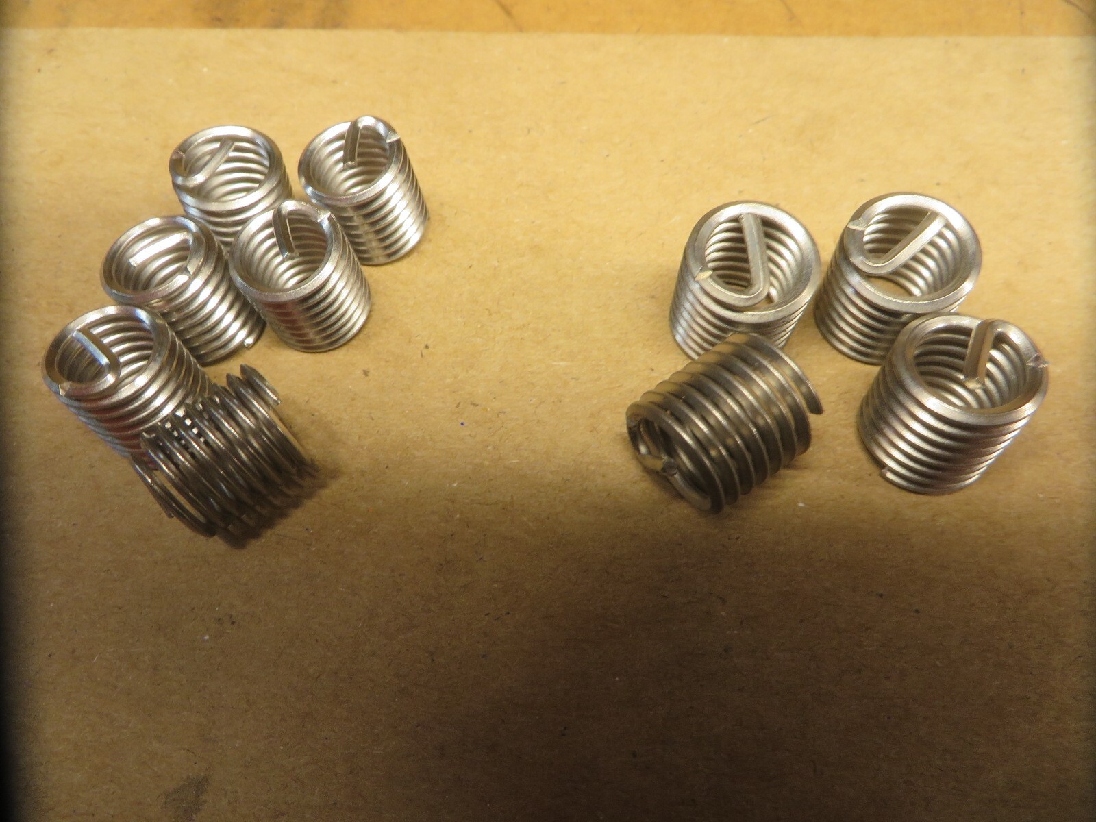 HELI COIL INSERTS 10 pieces assorted UNUSED NEW