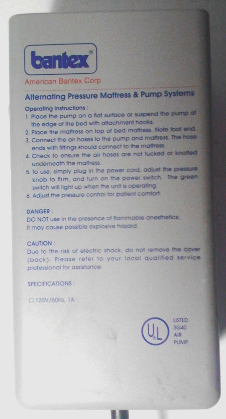 American Bantex alternating pressure pump