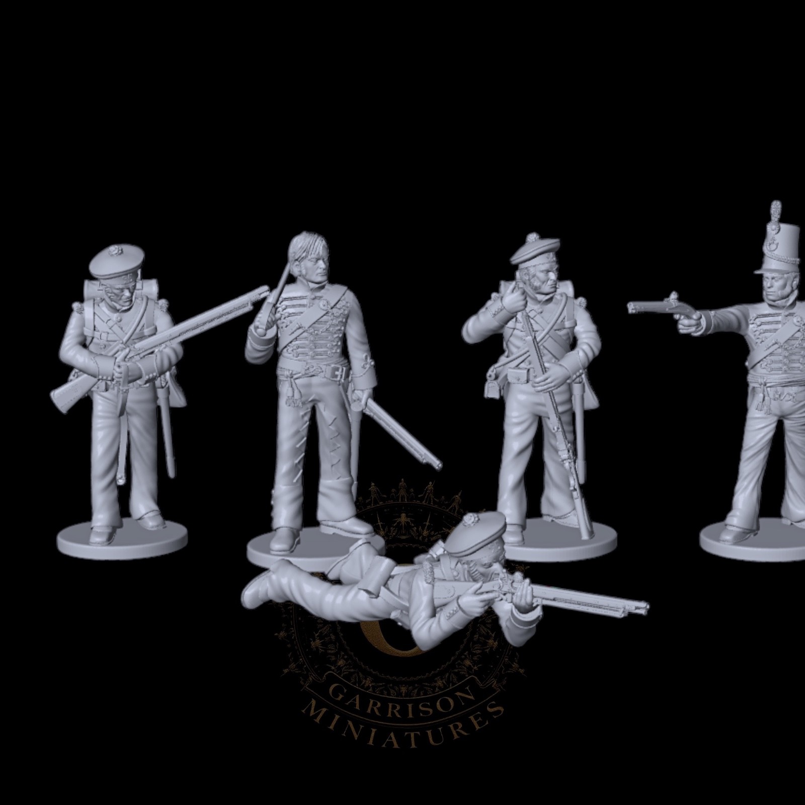 British 95th Rifles, Sharpe X5: Napoleonic 28mm Wargame and Diorama Miniatures