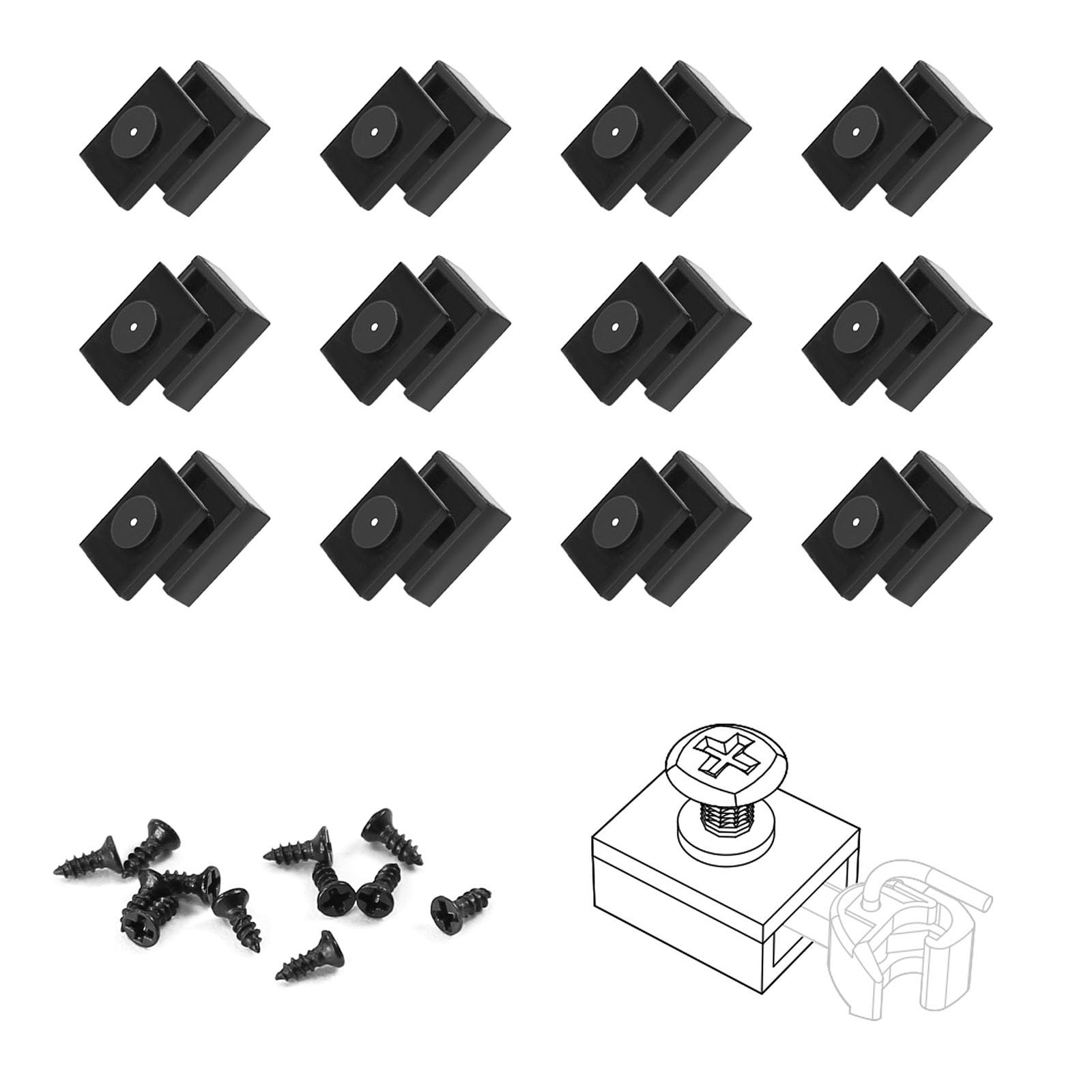 6 Pairs N Scale 1:160 Coupler Pocket Cover Box Lid with Screws for...