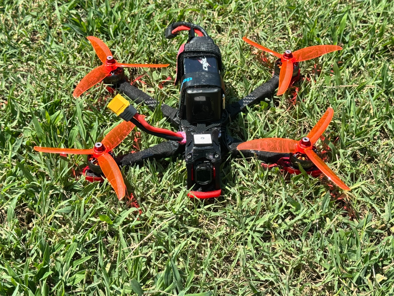 Fireworks Alternative Custom Built FPV Drone Red 04 Wide 155'fov Air Unit, GPS