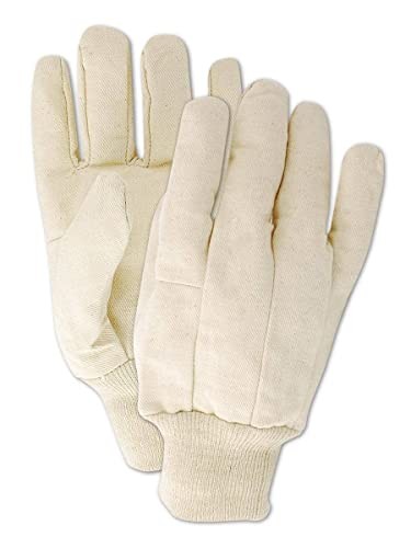 MultiMaster 8 oz. Clute Pattern Cotton Canvas Chore Gloves, 12 Pairs, Size