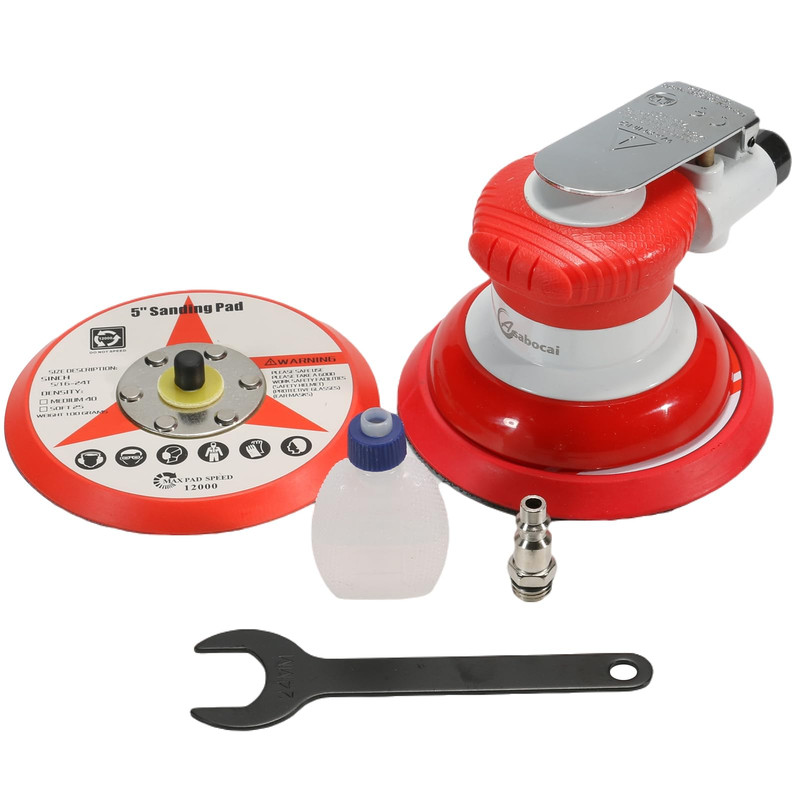 Asabocai Air Random Orbital Sander 5Inch Dual-Action Sander Psa And Hook Loop