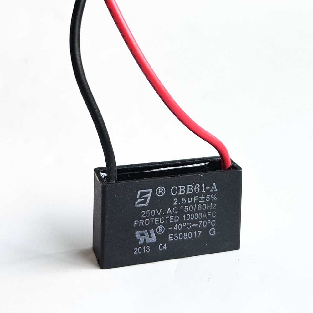 CBB61 2.5mfd 2.5uf  2.5 uF 250V AC Ceiling Fan MOTOR START Capacitor 2 WIRES