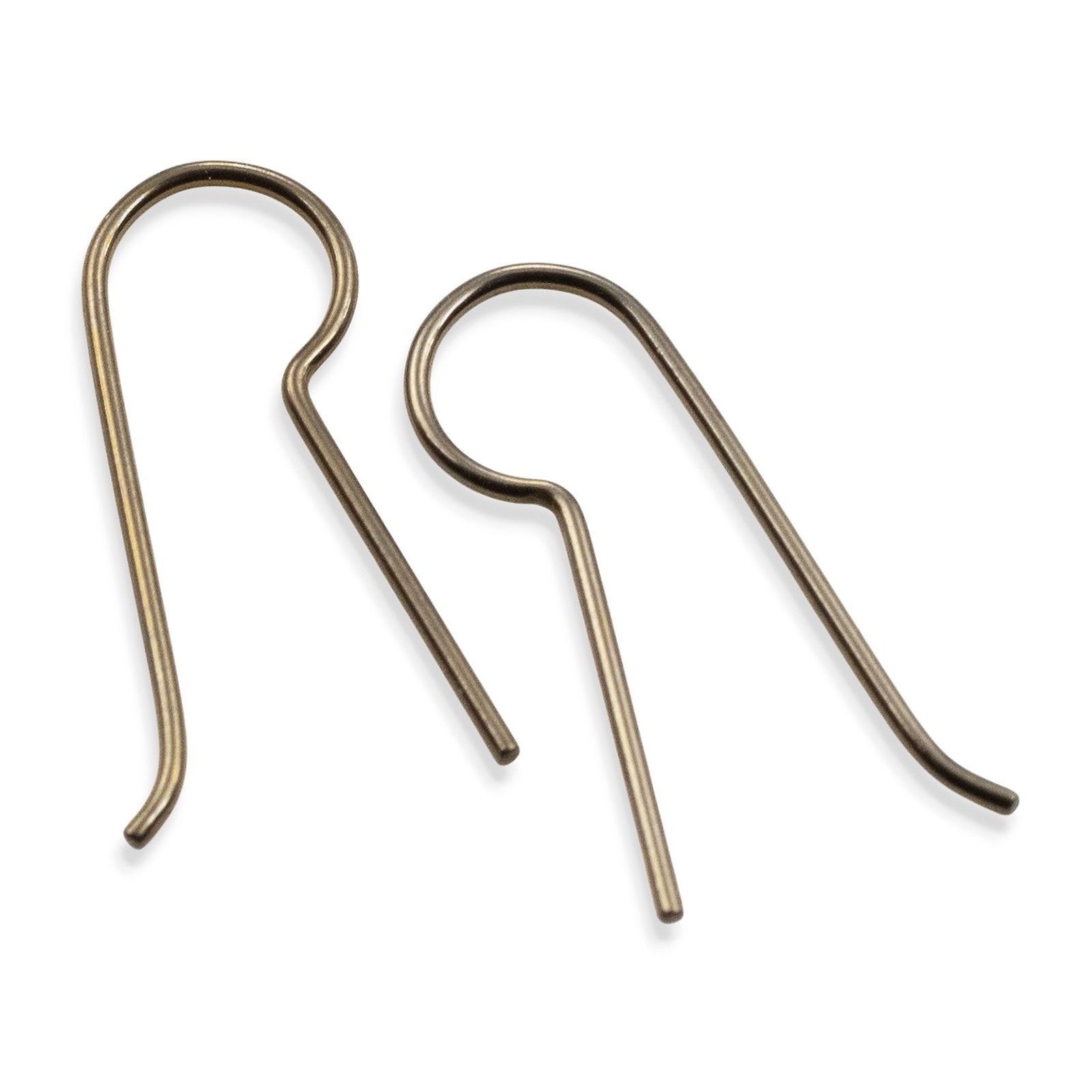 Niobium Earring Hooks Antique Brass 10pk Regular Leg Hypoallergenic USA 5 Pairs